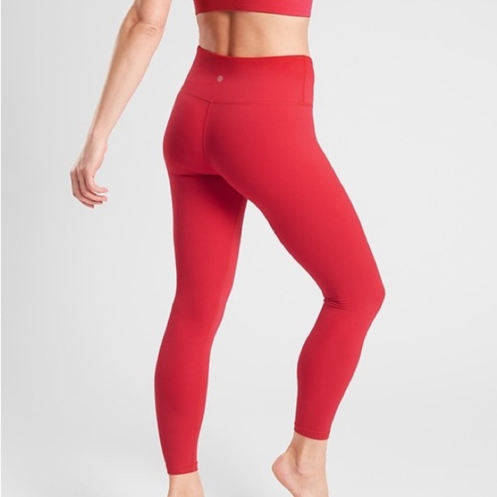 Athleta Red Women's High-Waisted Leggings